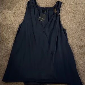 NWT Nanette Lepore Womens Size 8 Navy Tank Top